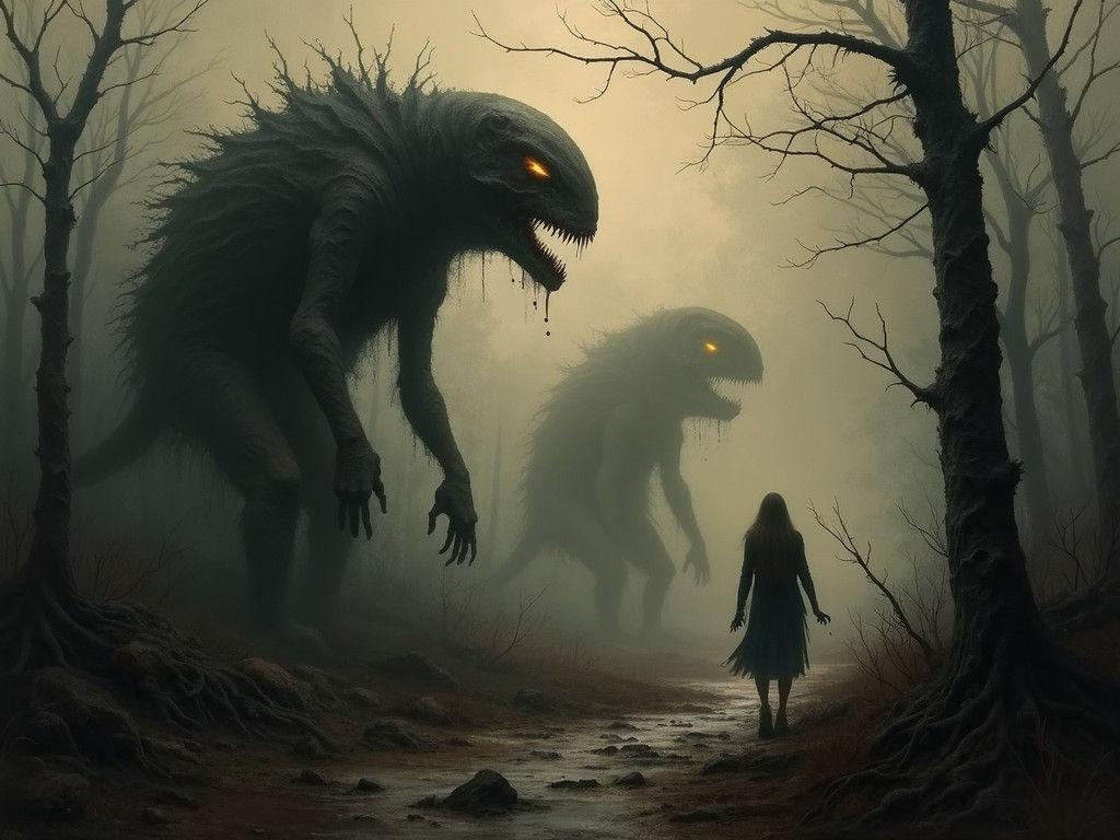 Ominous Evolution Unfolds in Dark Landscape