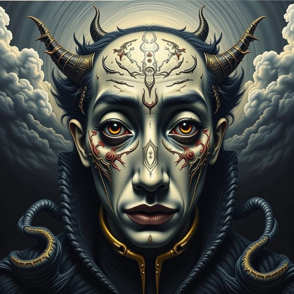 Abstract Cyberpunk Energy in Heavy Metal Flux