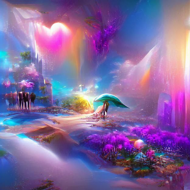 Iridescent Dreamscape in 8k Resolution