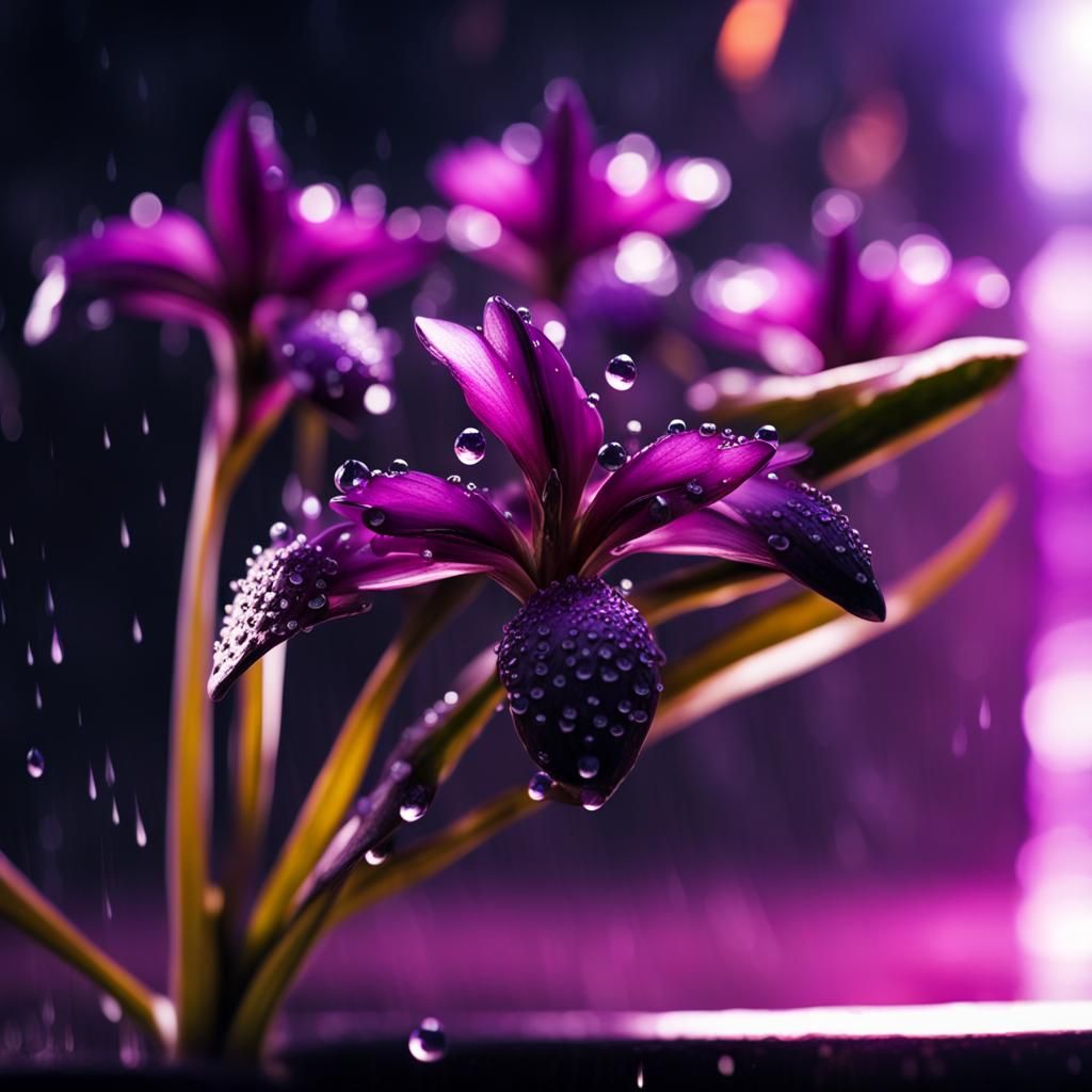 high quality detailed close-up image of a beautiful exotic p...