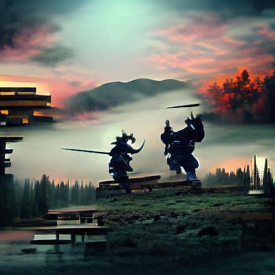 Samurai Warriors Clash in Epic Battle