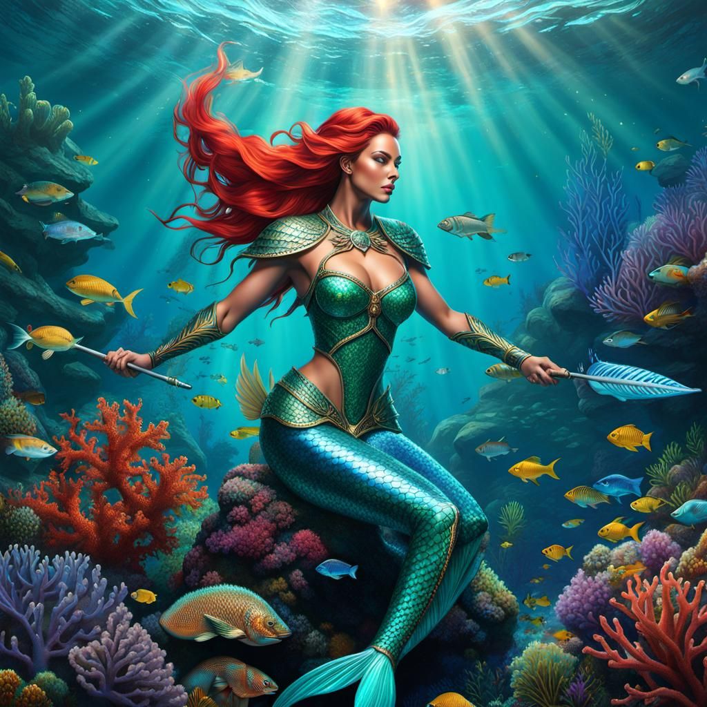 Half Breed Mermaid Warrior