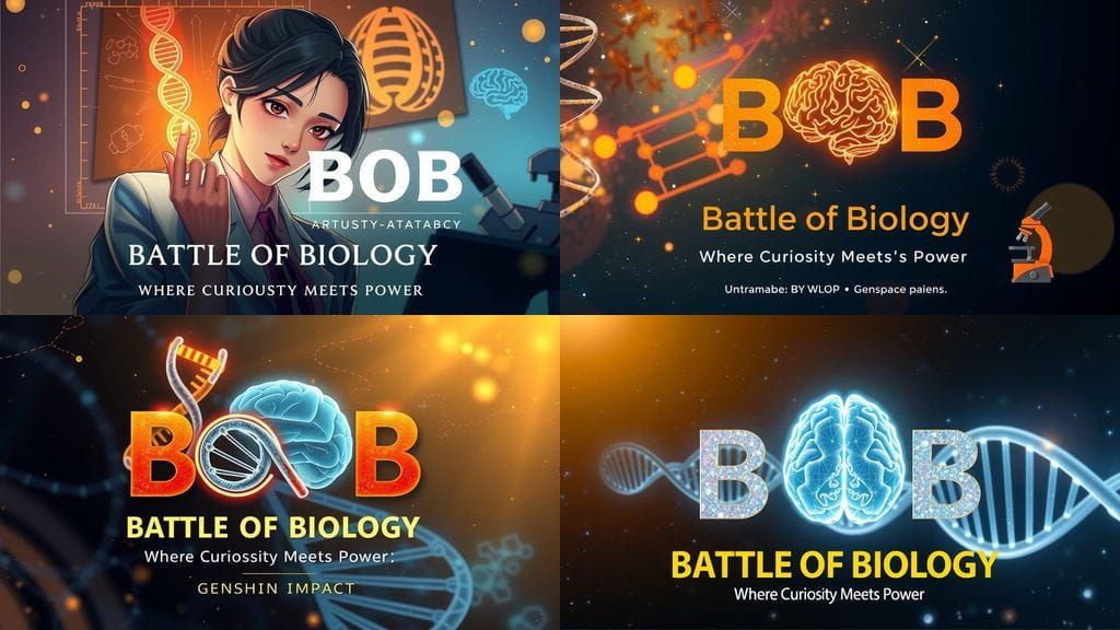Battle of Biology: Stunning YouTube Thumbnail Design