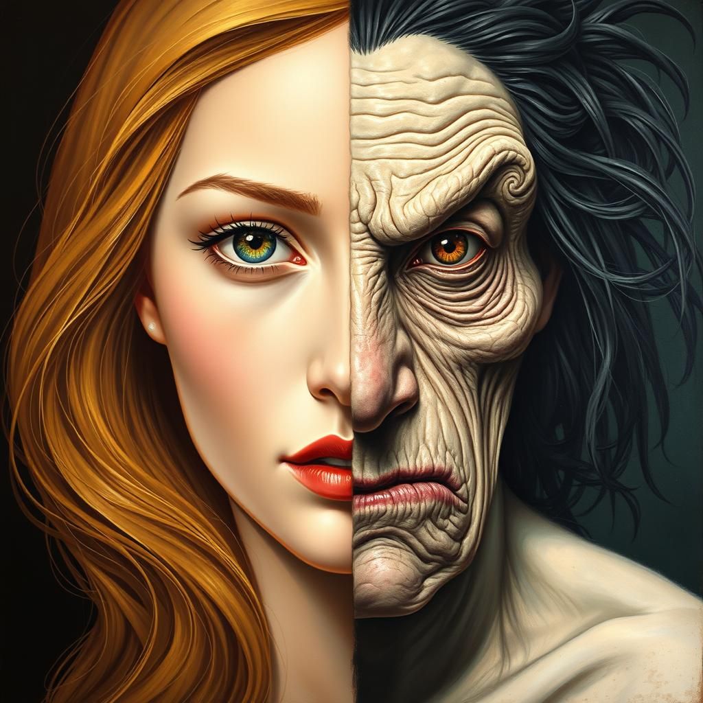 Dual Face: Maiden and Witch in Contrasting Styles