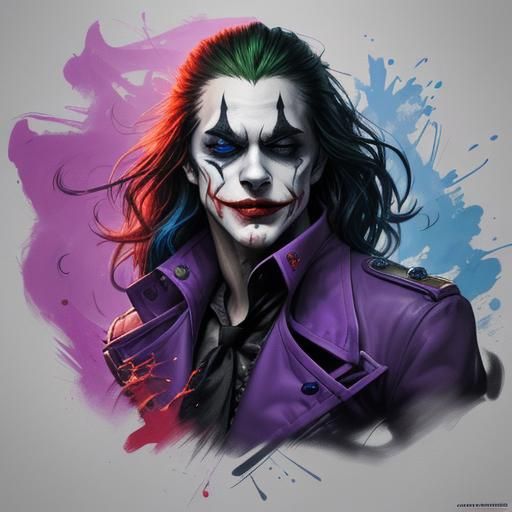 Hyperrealistic Alucard Joker Splash Art