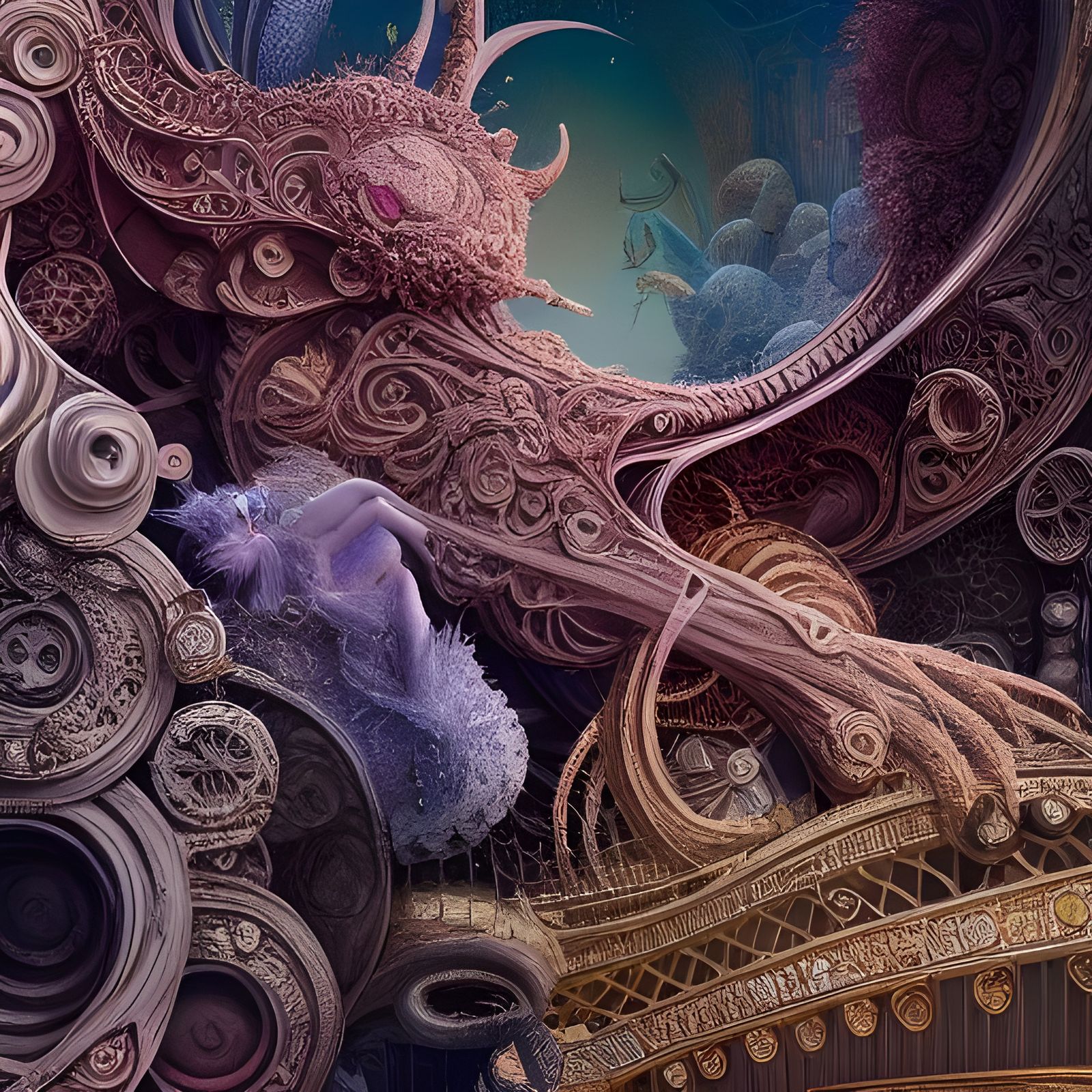 Ornate Other World: Hyperrealistic Digital Art