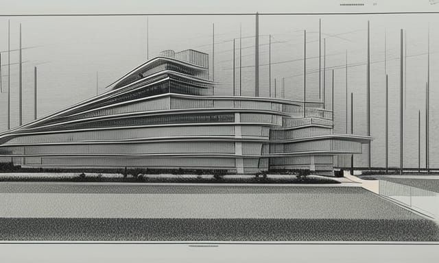 Blueprint of a Retro-Futuristic Desert City