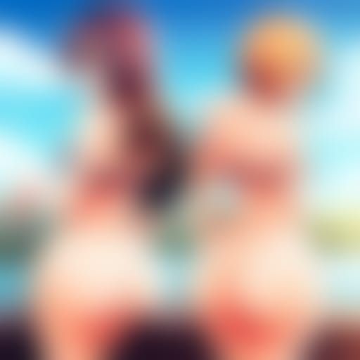 Anime-Style Girls in Manga Key Visual Art