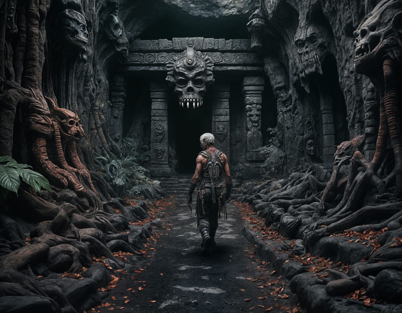 Ah Puch Enters Xibalba: A Gothic Surrealism