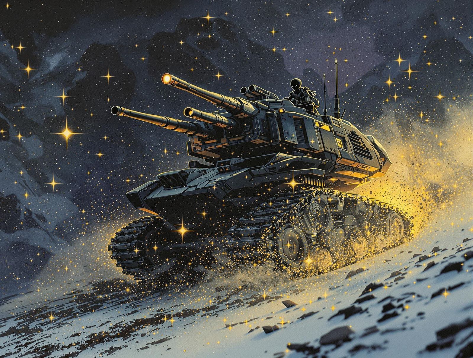 Chibi African Princess in Mad Max Dark Surrealism