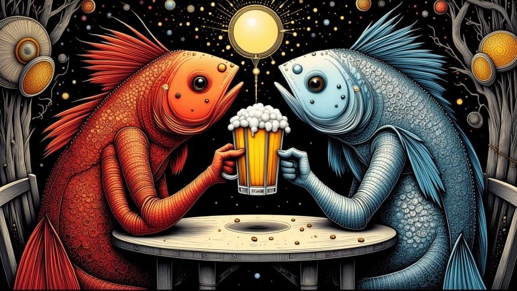 "What's yours in mine." "Maybe, but I've got the handle."