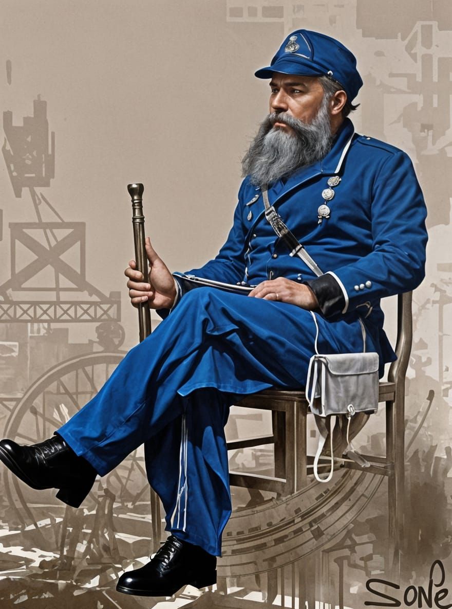 Union Soldier Portrait with Dynamic Lighting