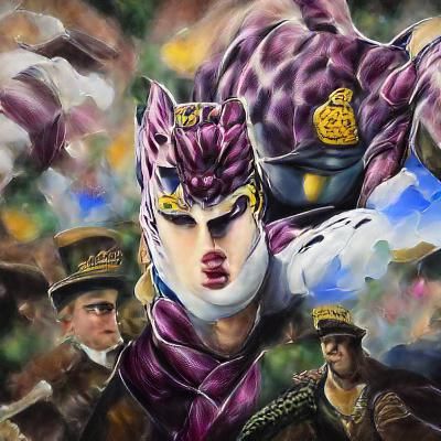 Killer Queen Anime in Detailed 8k Painting