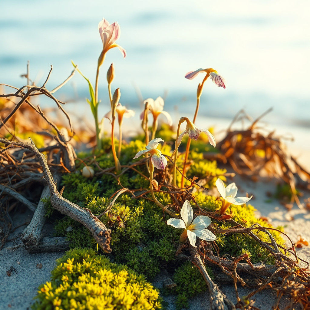 Whimsical Coastal Flora in Gouache and Watercolor
