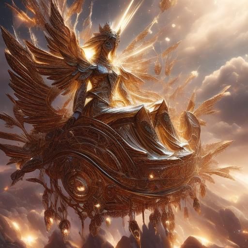 Celestial Hierarchy Concept Art in 3D Anime Style