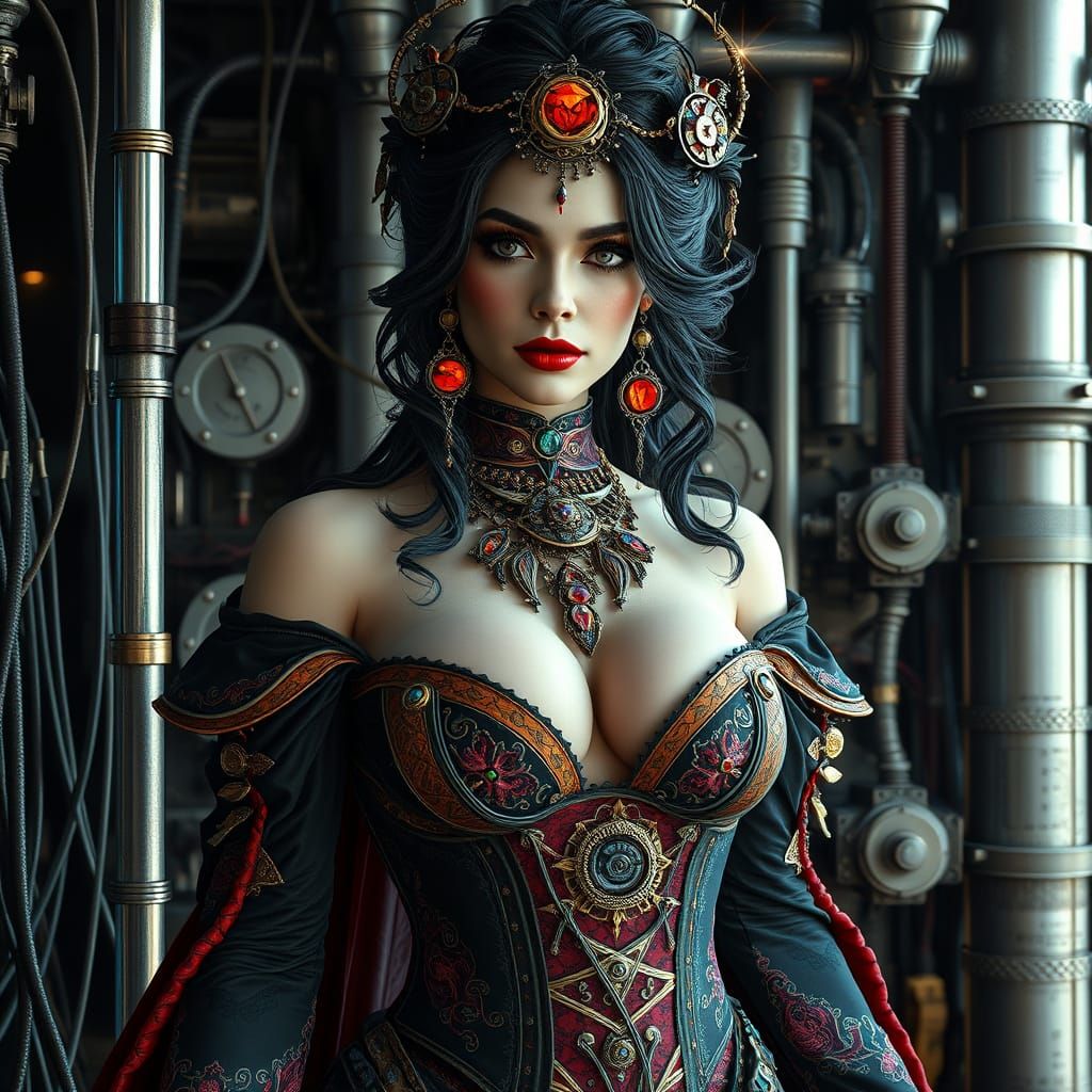 Female Vanpir Queen.maximalist. Esoteric maximalist. Mature, curvy and lithe, sensual, passionate, radiant. Cables and p...