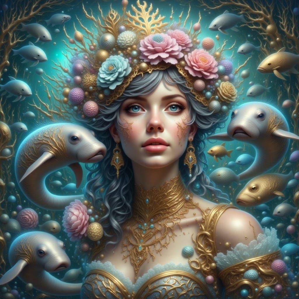 Ethereal Fantasy Goddess of the Ocean