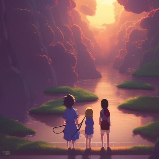 Studio Ghibli Rat in Anime Key Visual Style