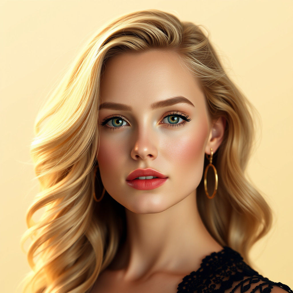 Blonde Beauties: Hyperrealistic Art Nouveau Portrait in 8K