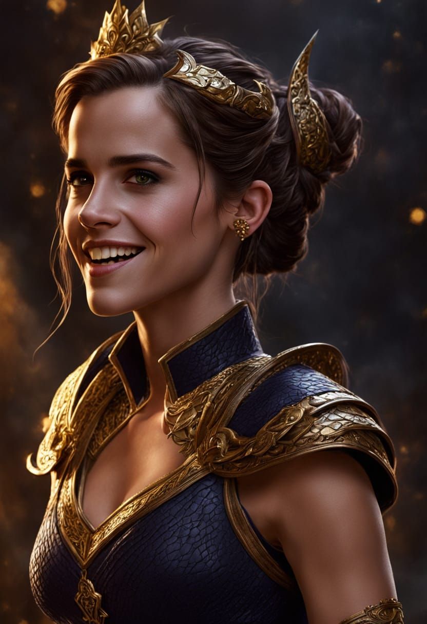 Evil Sorceress Sinestra with Dark Lightning Magic