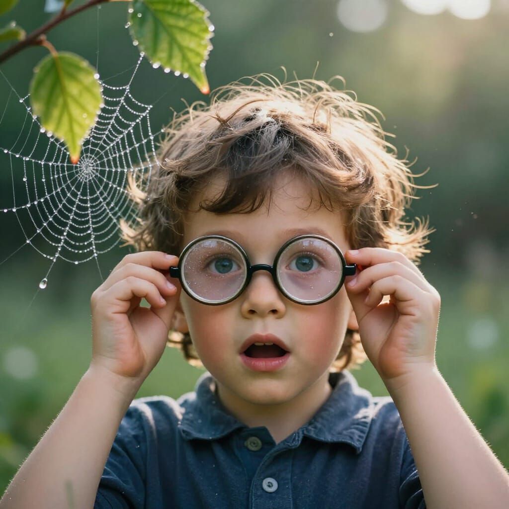 Child's First Sight: Wonder as Glasses Reveal Vibrant World