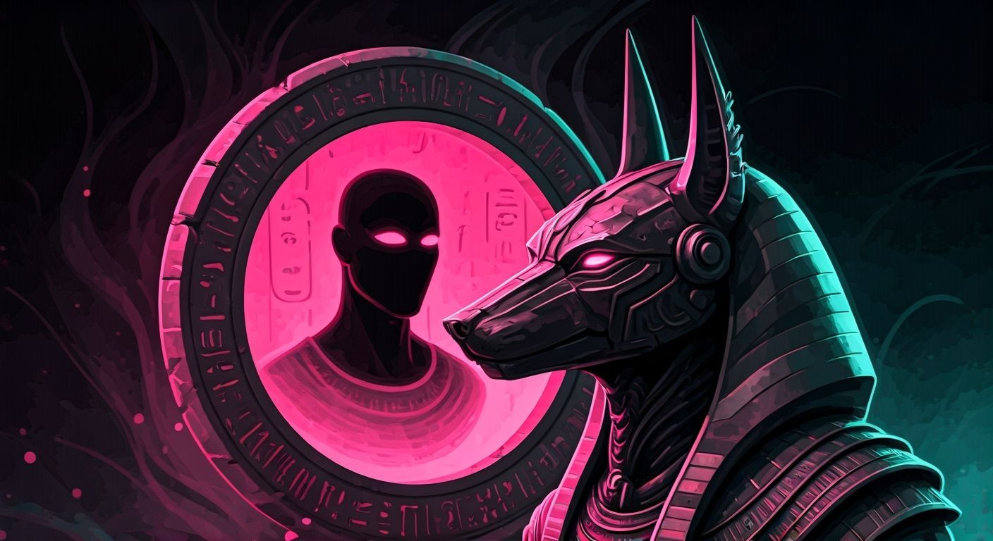 Futuristic Anubis in Graphic Novel Style
