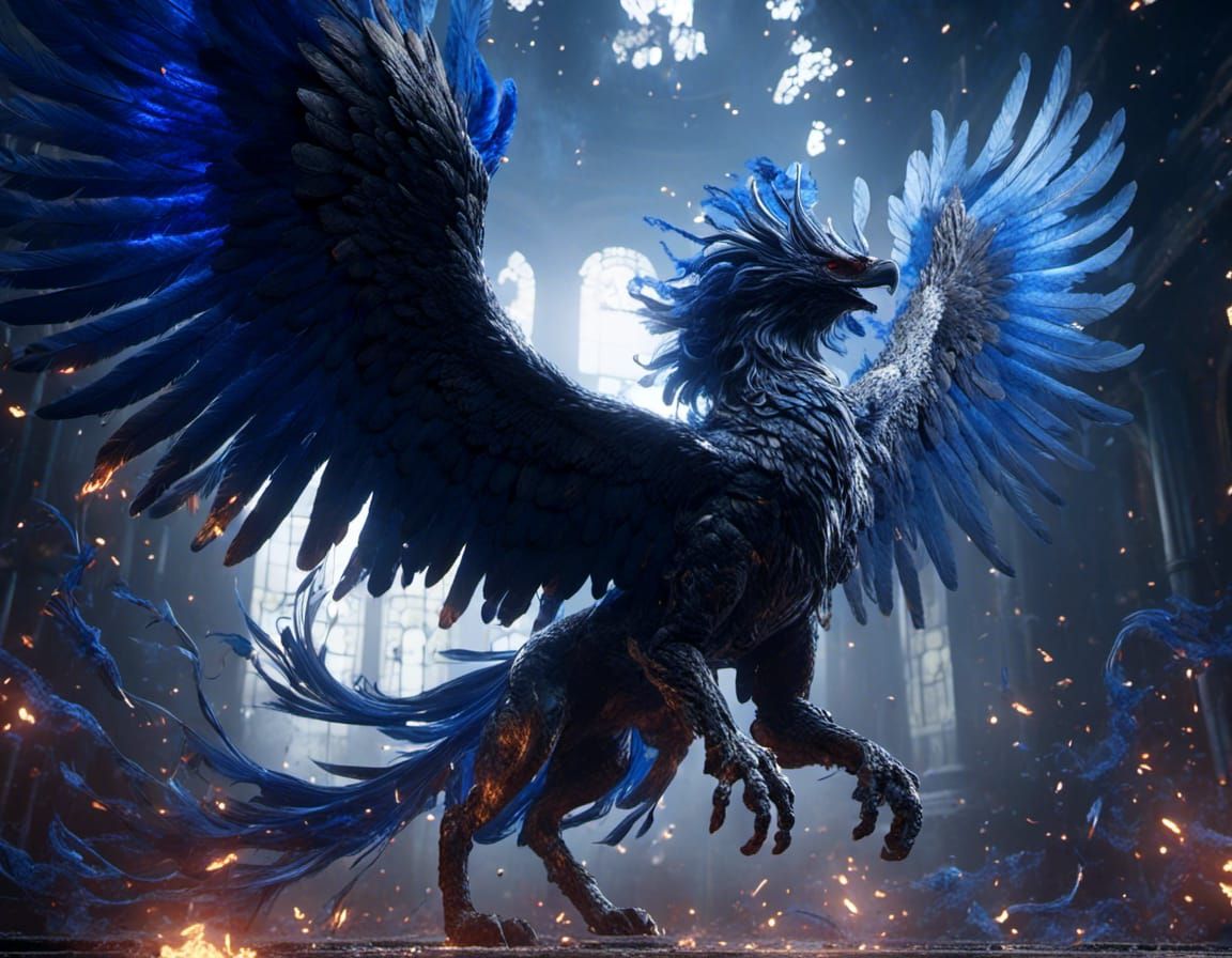 Lapis Lazuli Griffin in Final Fantasy Style