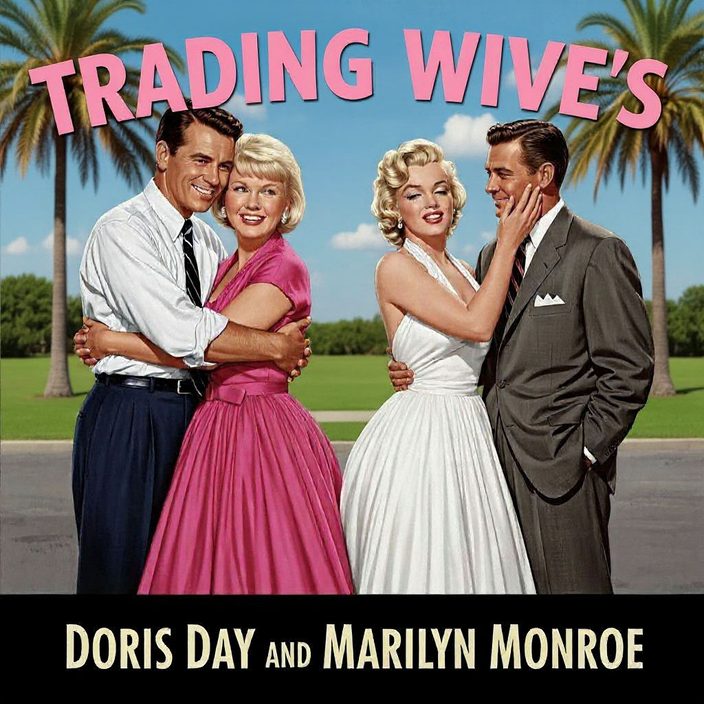 1950s Comedy Movie Cover Featuring Day and Monroe