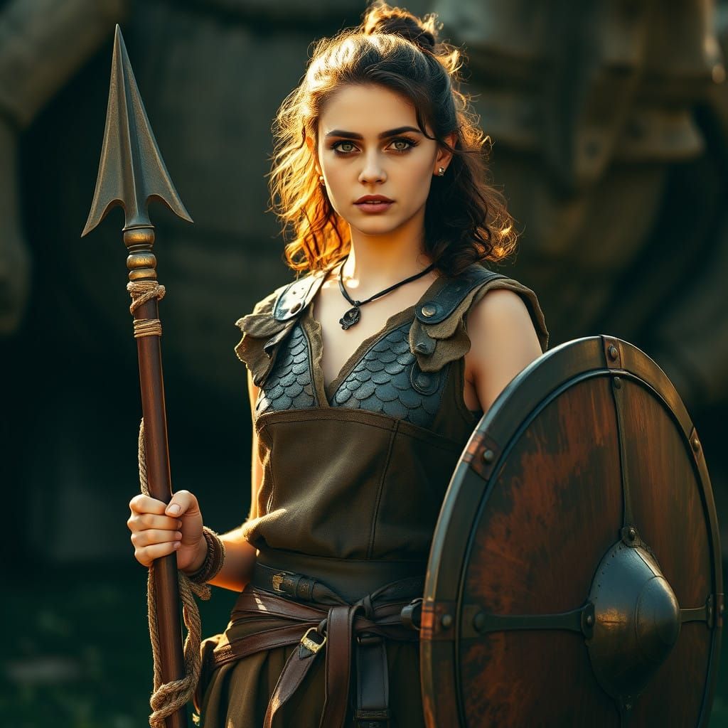 Elegant Hunteress Captured in Cinematic Glory