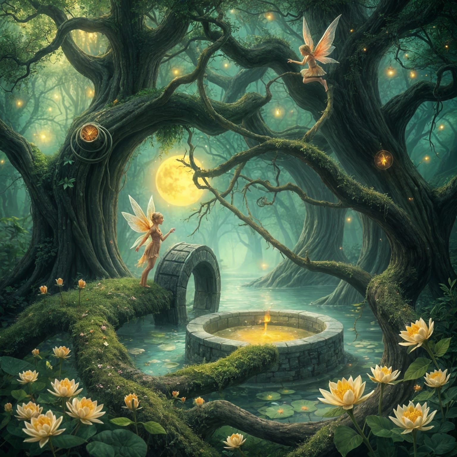 Fairies and Wishing Wells in an Enchanted Land