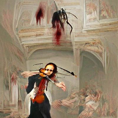 Eerie Paganini Horror Inspired Image