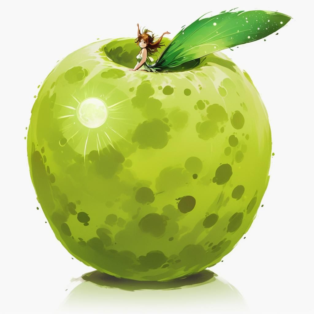 Fairies Dancing in Purple Night Sky: Anime Style