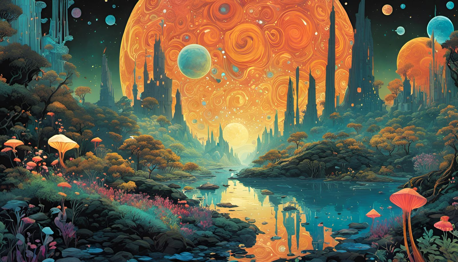 Bioluminescent Exoplanet Flora and Fauna