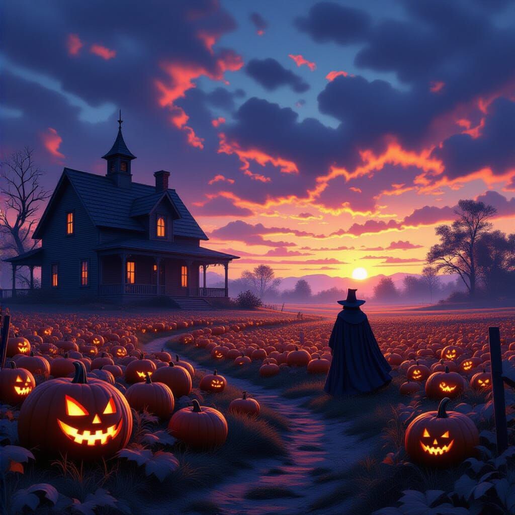 Eerie Halloween Harvest Concept Art