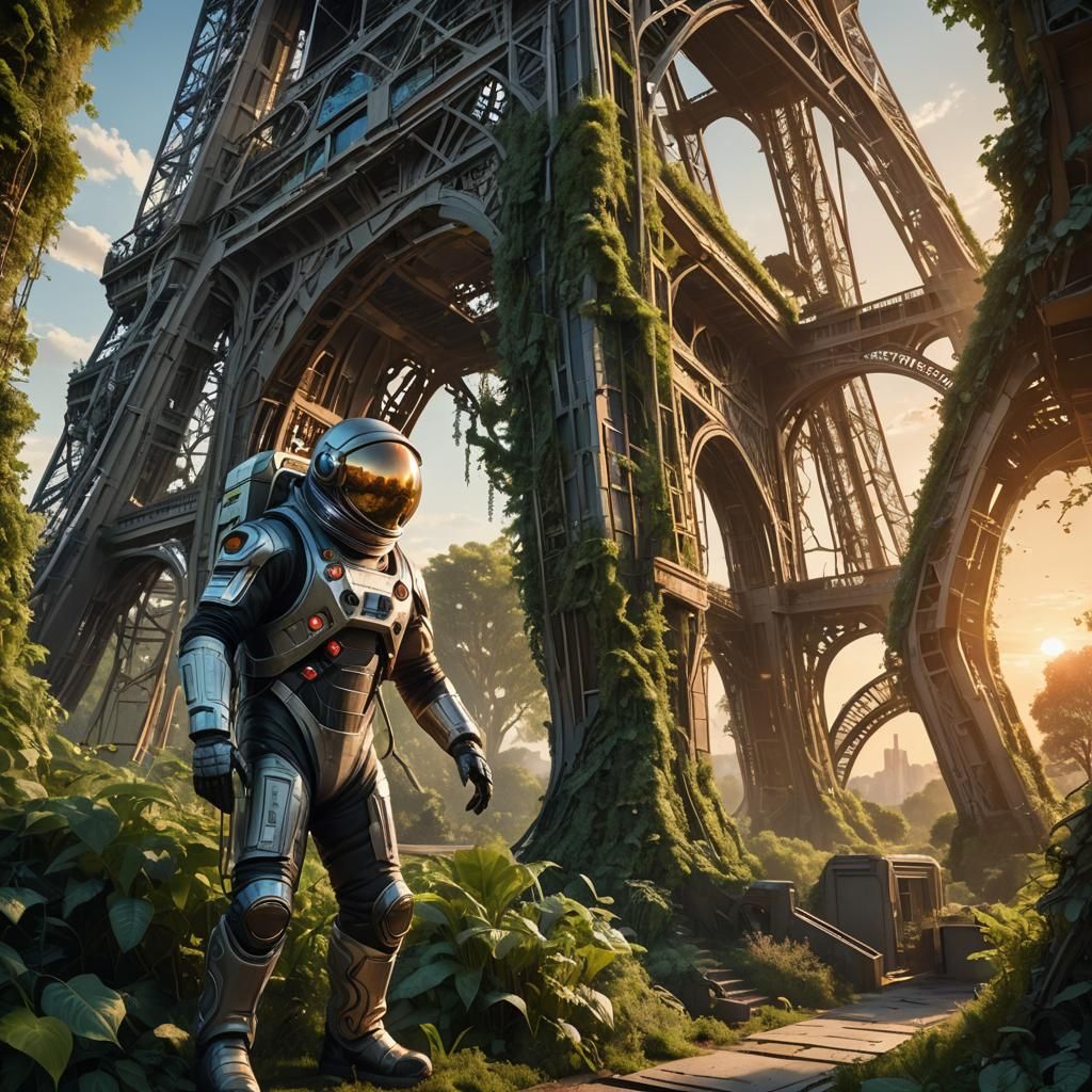 Post-Apocalyptic Paris: Elderly Man Returns