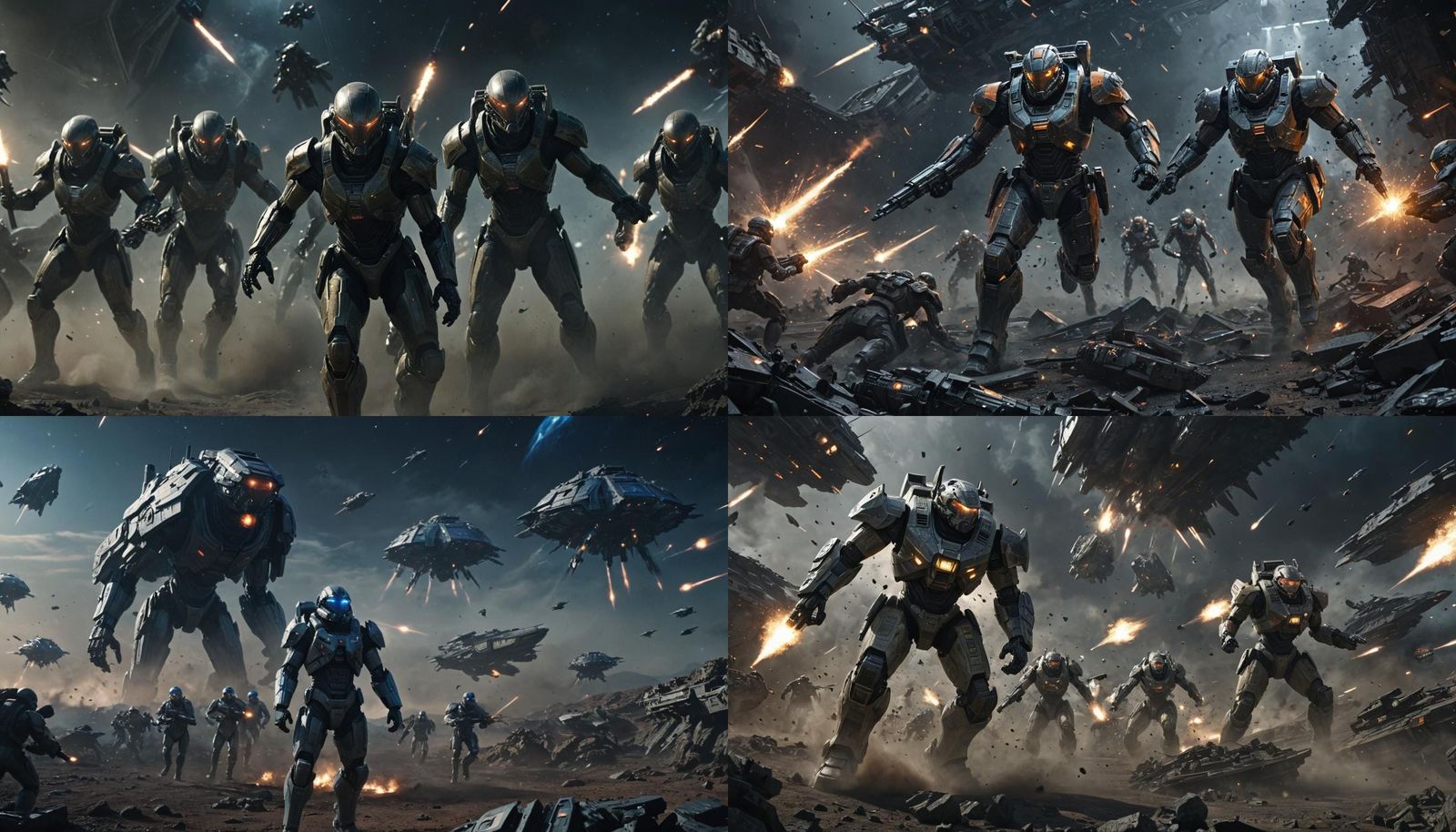 Epic Space Battle Between Humans and Sythari Aliens