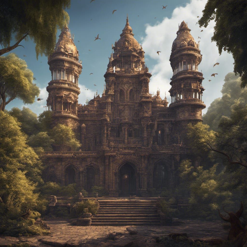 IISC Bangalore: Detailed Matte Painting in Fantasy Style