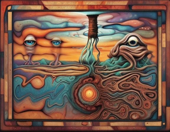Surreal Abstract Image Exploring Pareidolia