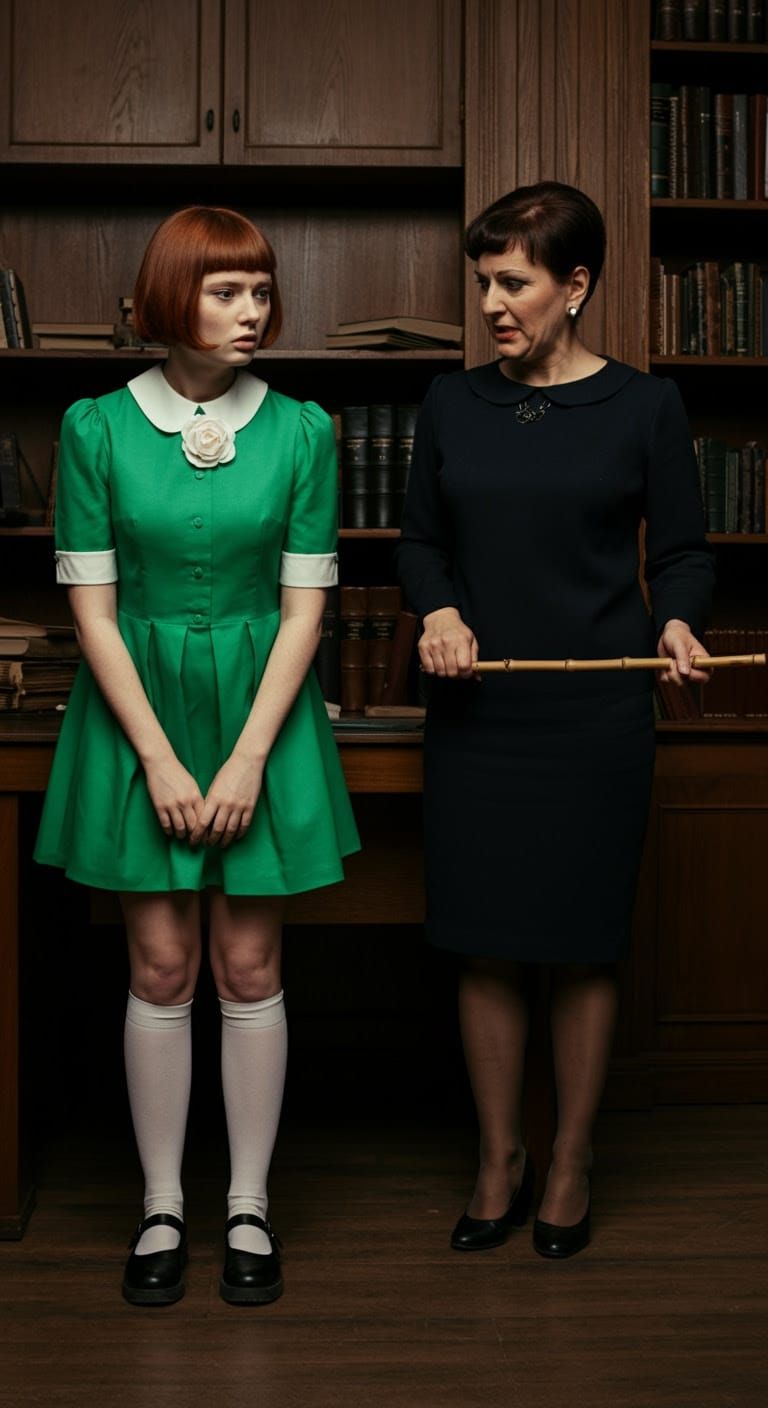 Rebellious Schoolgirl Confronts Authority in Retro 1960s Set...