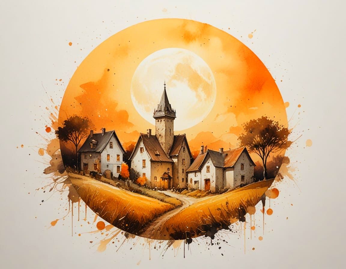 Harvest Moon Village Under Golden Fields