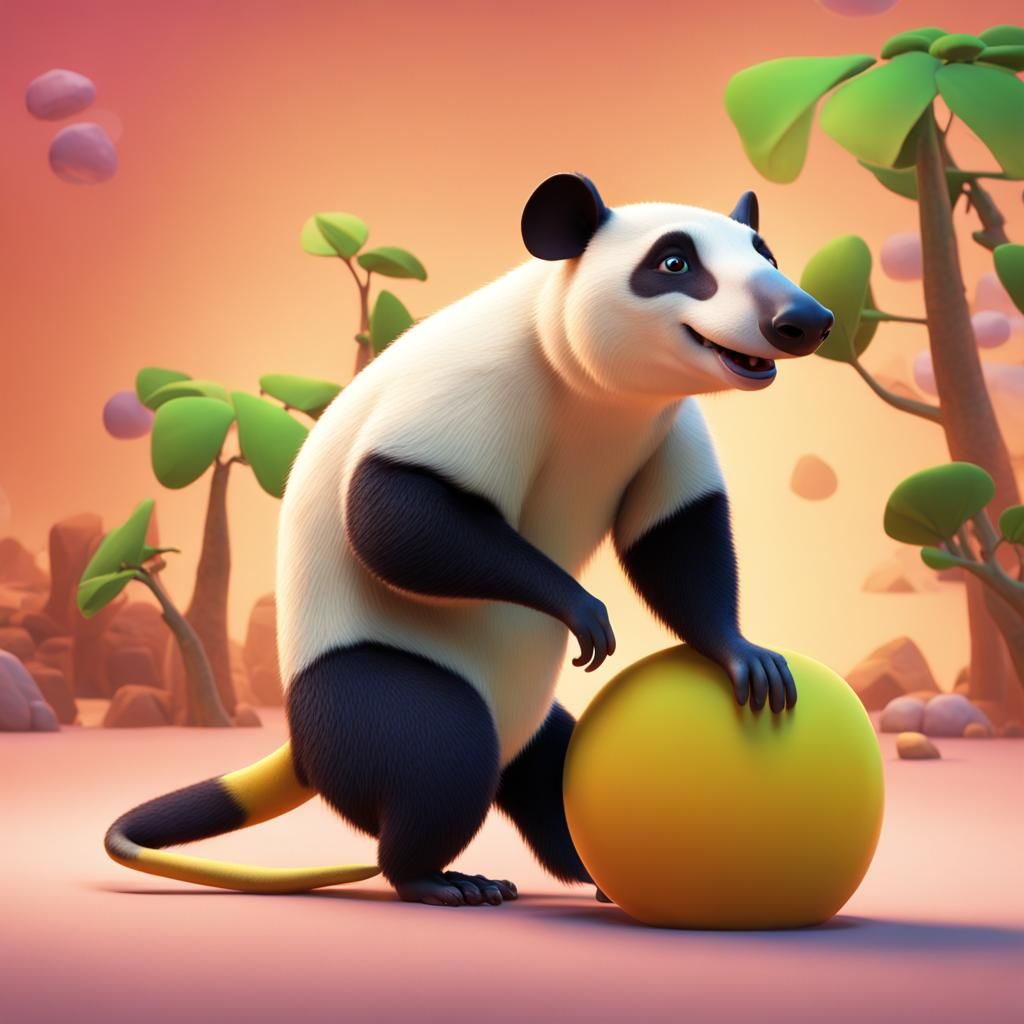 Tamandua: 3D Digital Art by Pixar and Disney