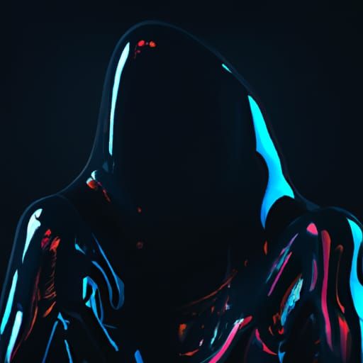 Creepy Acidic Humanoid in Cyberpunk Neon