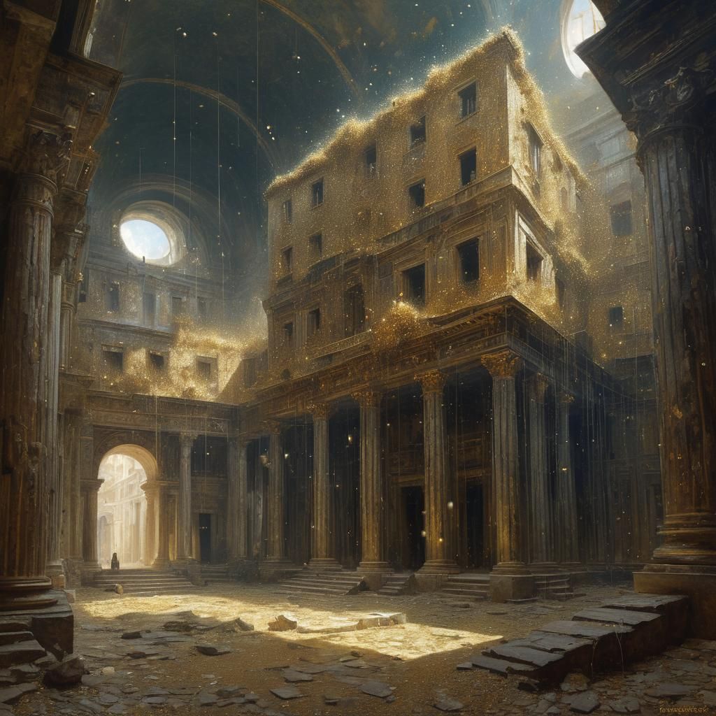 Opulent Lost City: Hyperreal Magical Realism