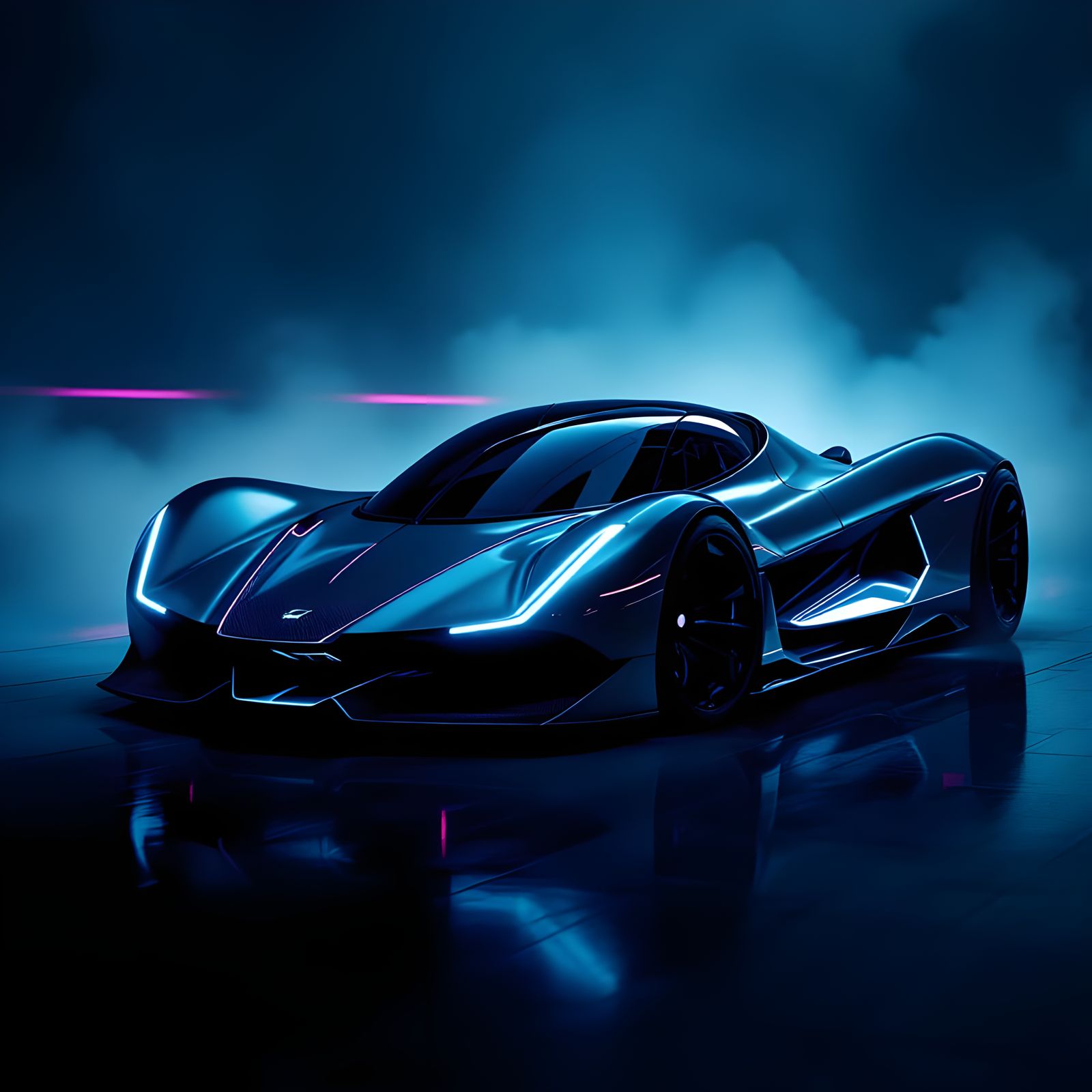 Futuristic Hypercar in 8K Resolution