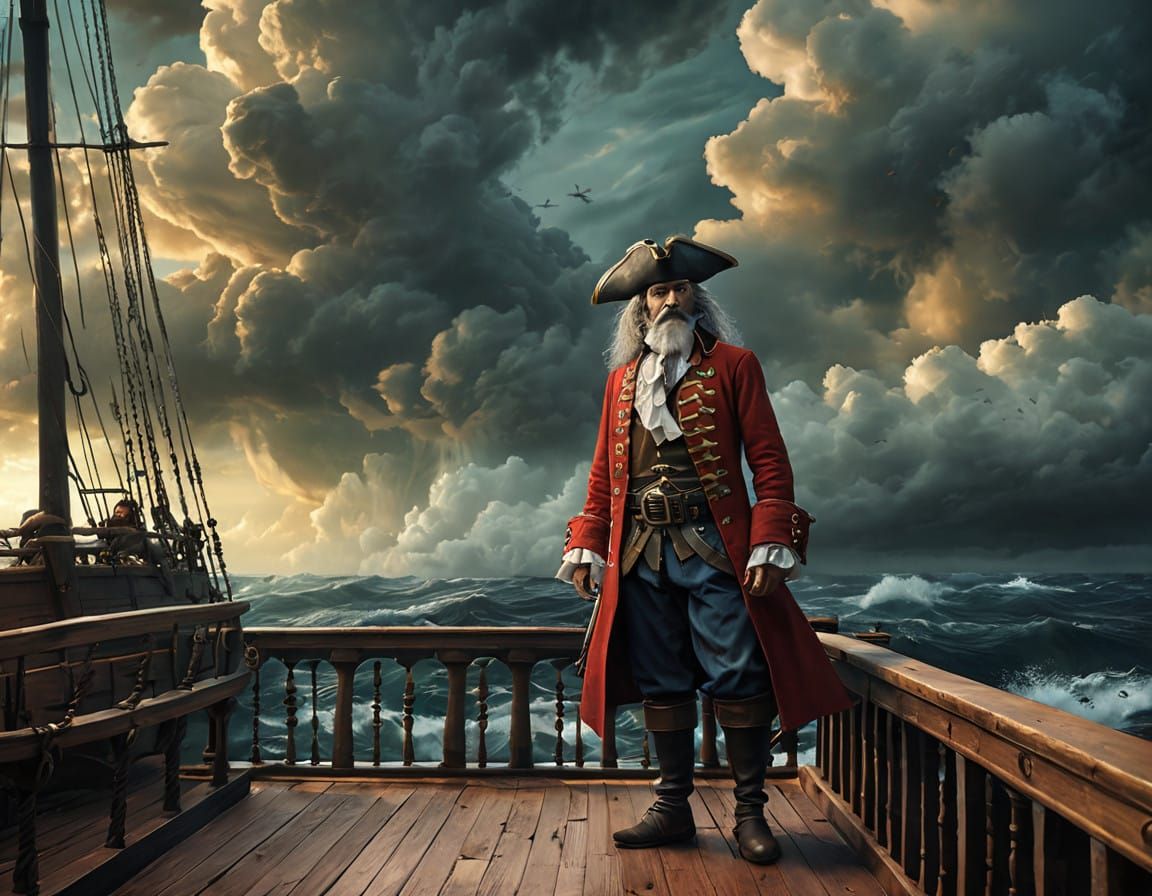 Mystical Pirate Captain Embarks on Ancient Seas