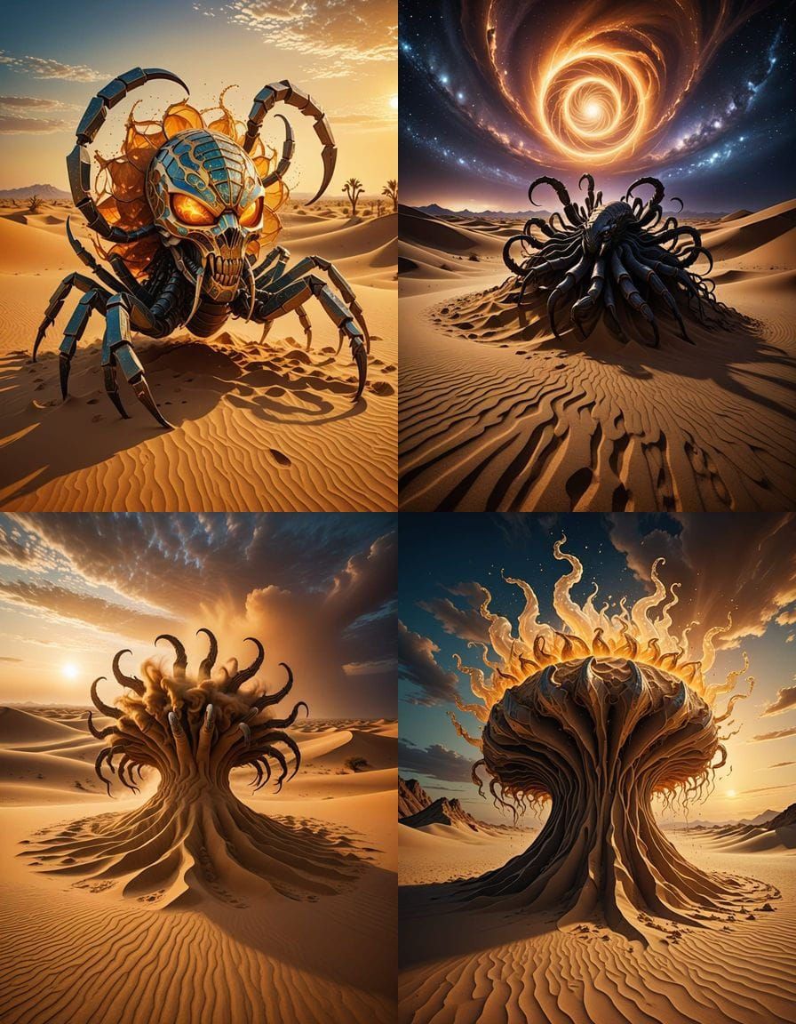 Glowing Crystal Masked Sand Wraith in Vortex