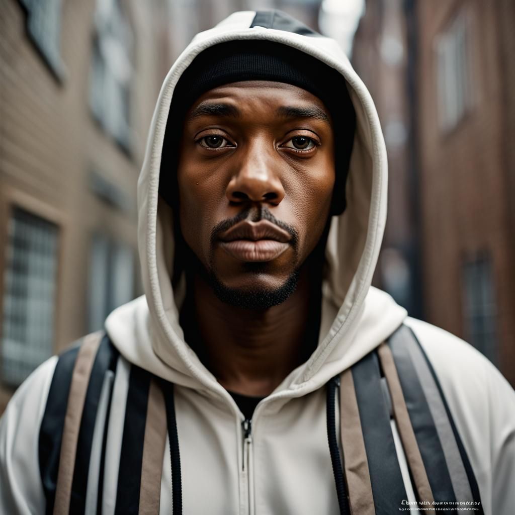 UK Rapper Portrait in Urban Setting