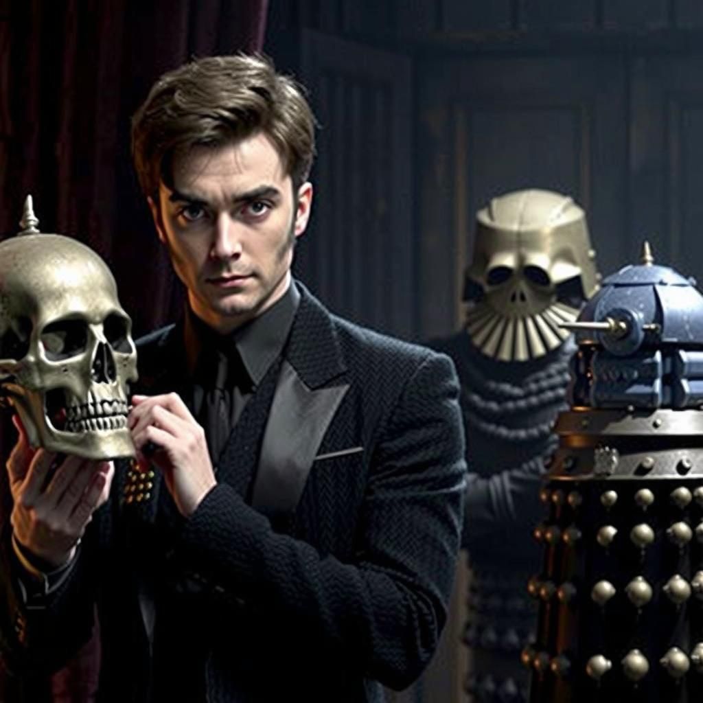 David Tenant as Hamlet with Dalek Jester