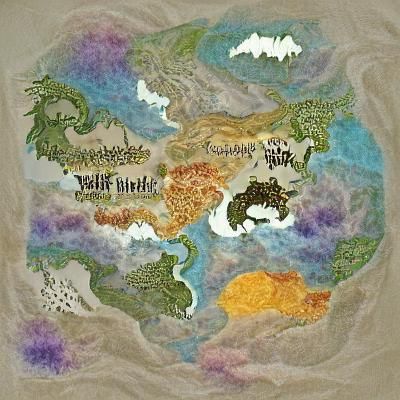 Detailed High Fantasy World Map