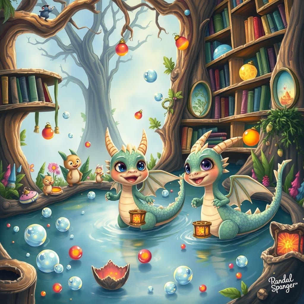 Dreamlike Dragons Explore a Whimsical World of Shimmering Wo...